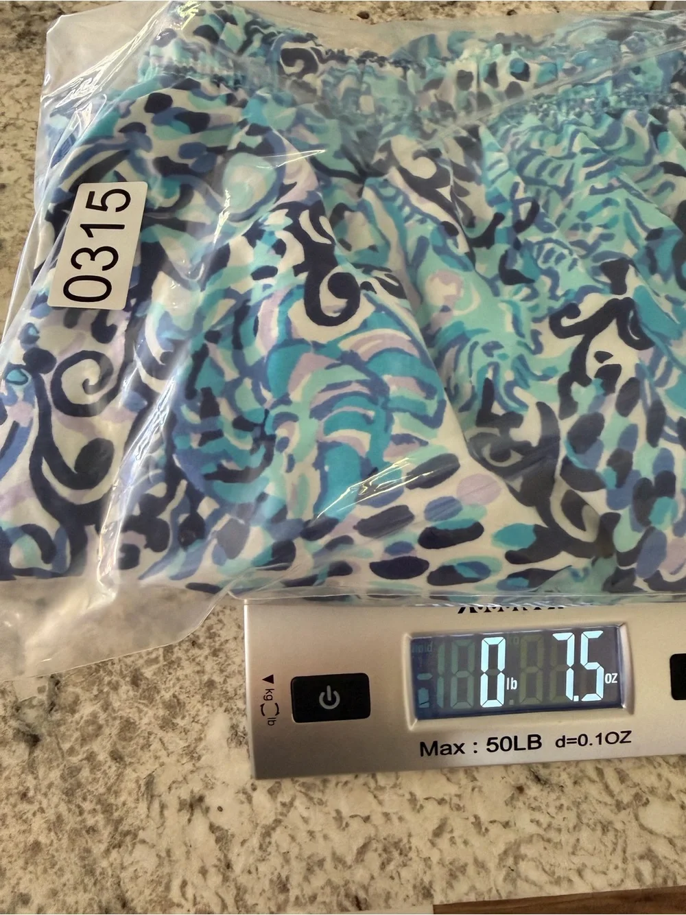 Lilly Pulitzer Men’s Capri Trunk Mesh Lined Size Large Blue & White
